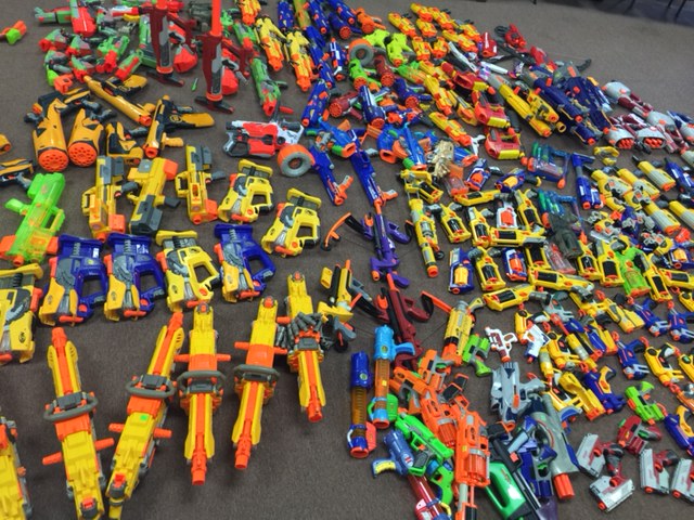 nerf gun collection